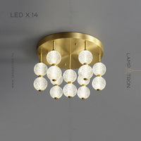 CARA Ceiling Chandelier by Lampadom - close-up