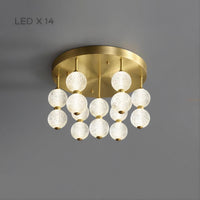 CARA Ceiling Chandelier by Lampadom - top view