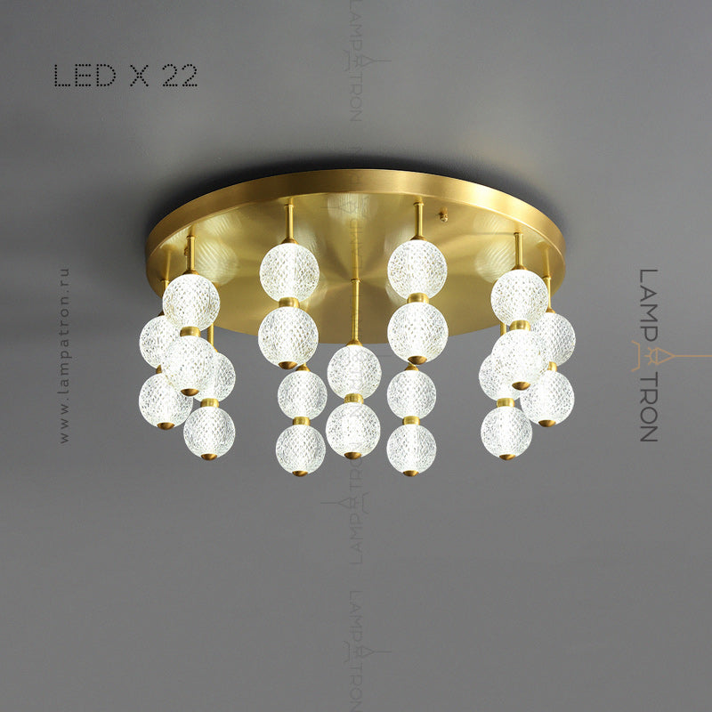 CARA Ceiling Chandelier by Lampadom - scale reference