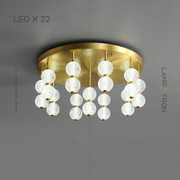 CARA Ceiling Chandelier by Lampadom - scale reference