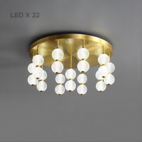 CARA Ceiling Chandelier by Lampadom - side view