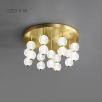CARA Ceiling Chandelier by Lampadom - side view