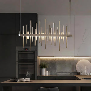 CARBON Linear Chandelier by Lampadom