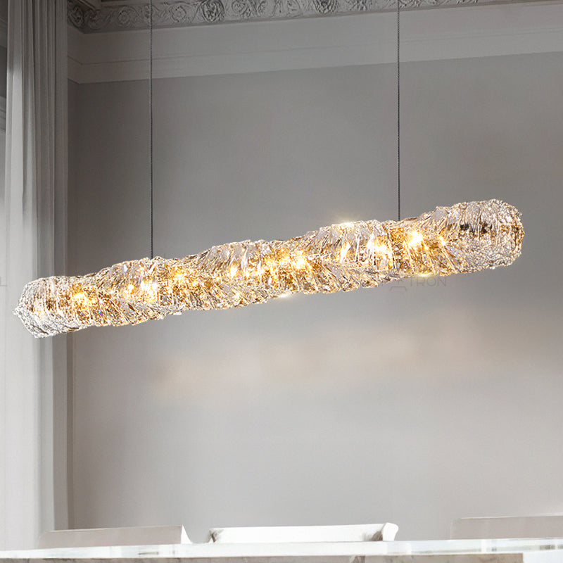 CARE Linear Chandelier by Lampadom - detail view