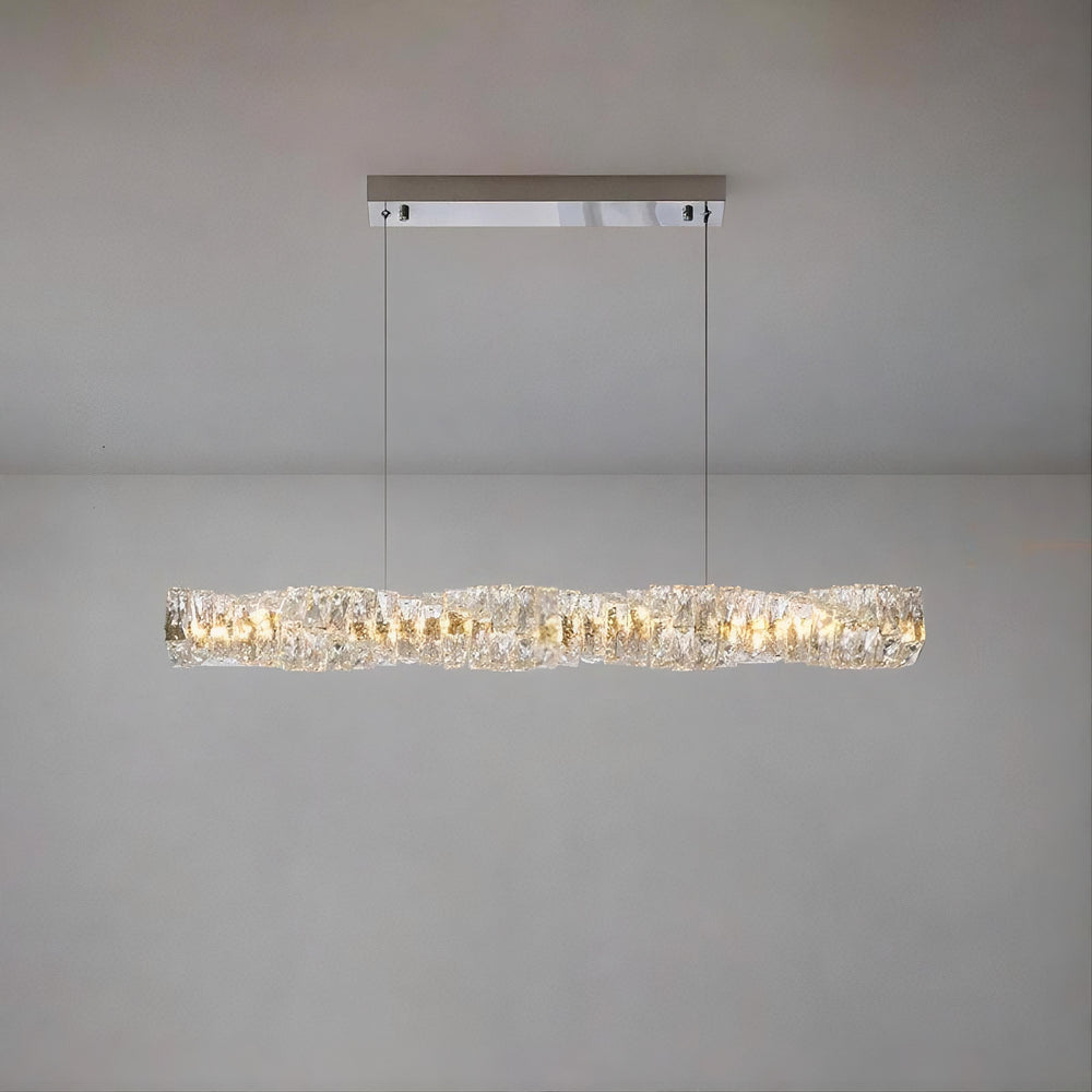 CARE Linear Chandelier by Lampadom - detail view