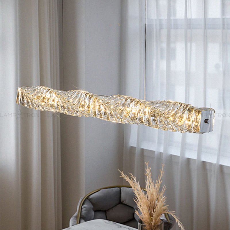 CARE Linear Chandelier by Lampadom - close-up