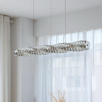 CARE Linear Chandelier by Lampadom - scale reference
