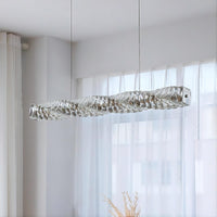 CARE Linear Chandelier by Lampadom - top view