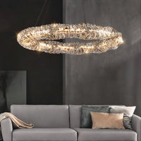 CARE RING Ring Chandelier by Lampadom - scale reference