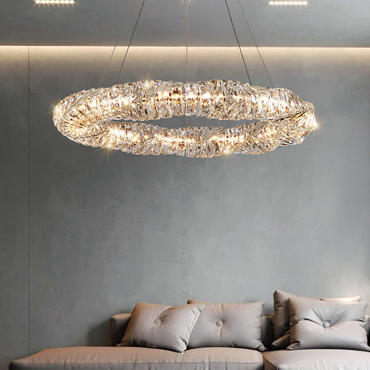 CARE RING Ring Chandelier by Lampadom - ambient shot