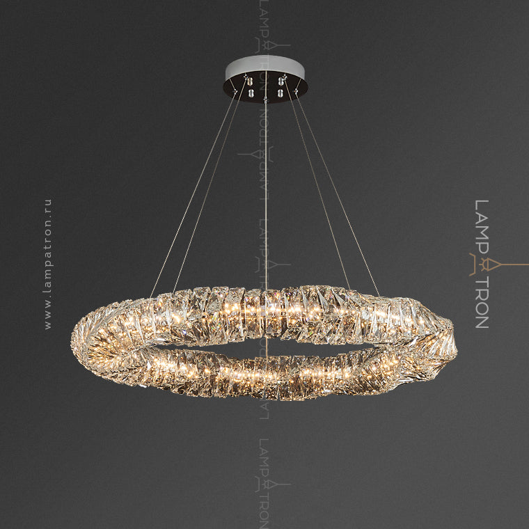 CARE RING Ring Chandelier by Lampadom - ambient shot