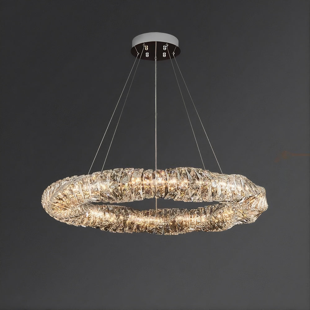 CARE RING Ring Chandelier by Lampadom - scale reference