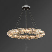 CARE RING Ring Chandelier by Lampadom - side view