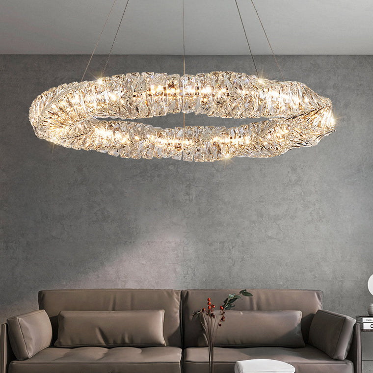 CARE RING Ring Chandelier by Lampadom - detail view