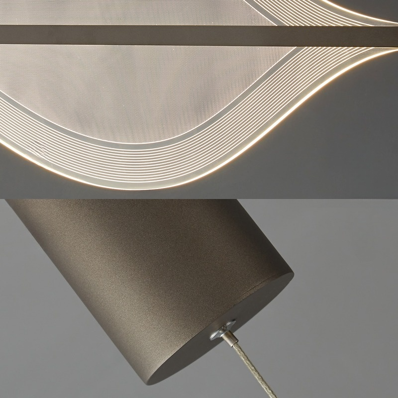CARLANTON B Linear Chanderlier by Lampadom - detail view