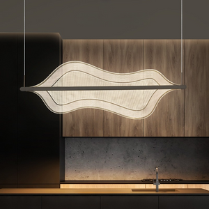 CARLANTON  Linear Chandelier by Lampadom - side view