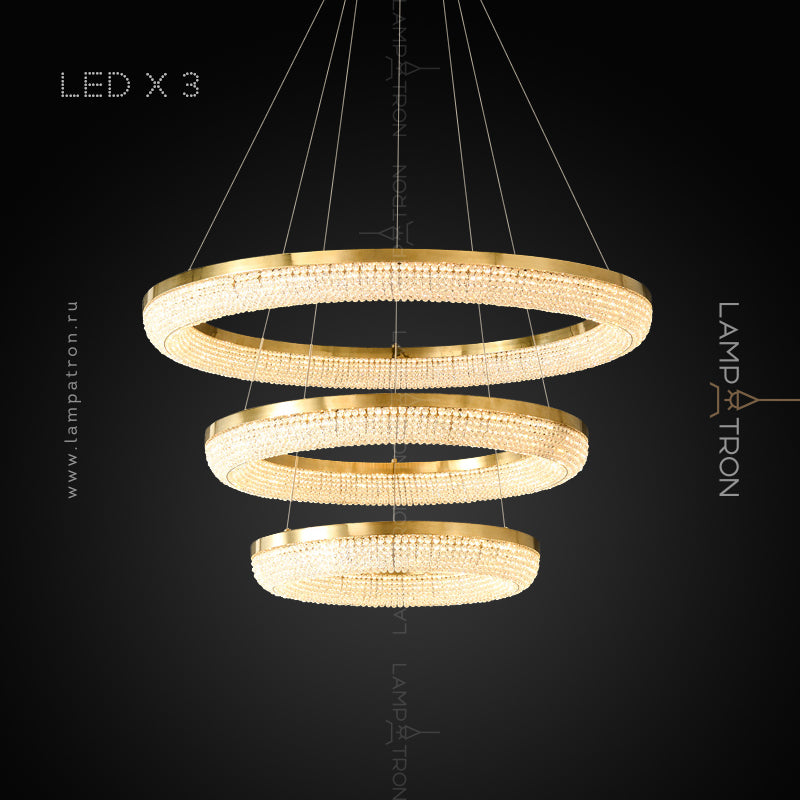 CARMEN Ring Chandelier by Lampadom - ambient shot