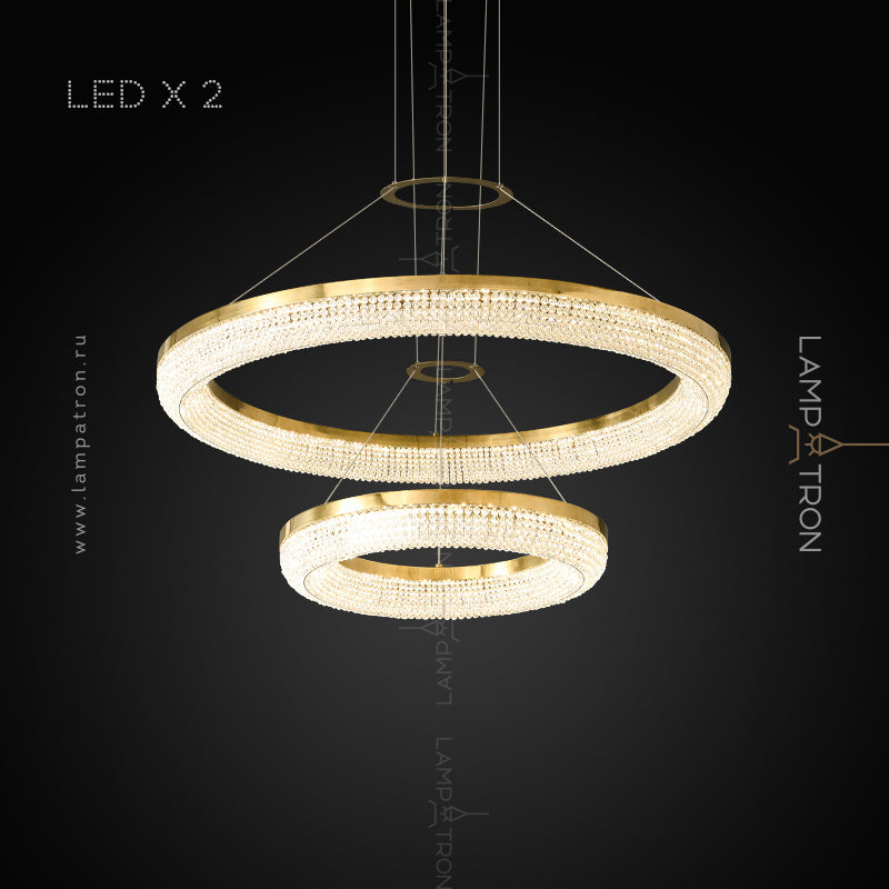 CARMEN Ring Chandelier by Lampadom - scale reference