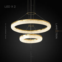 CARMEN Ring Chandelier by Lampadom - scale reference