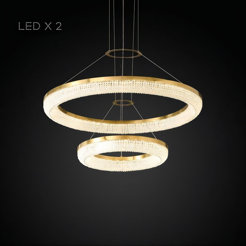 CARMEN Ring Chandelier by Lampadom - close-up