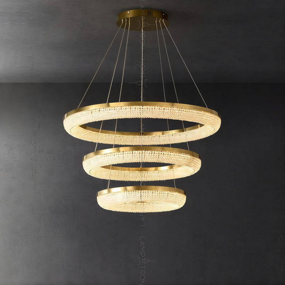 CARMEN Ring Chandelier by Lampadom - angle view
