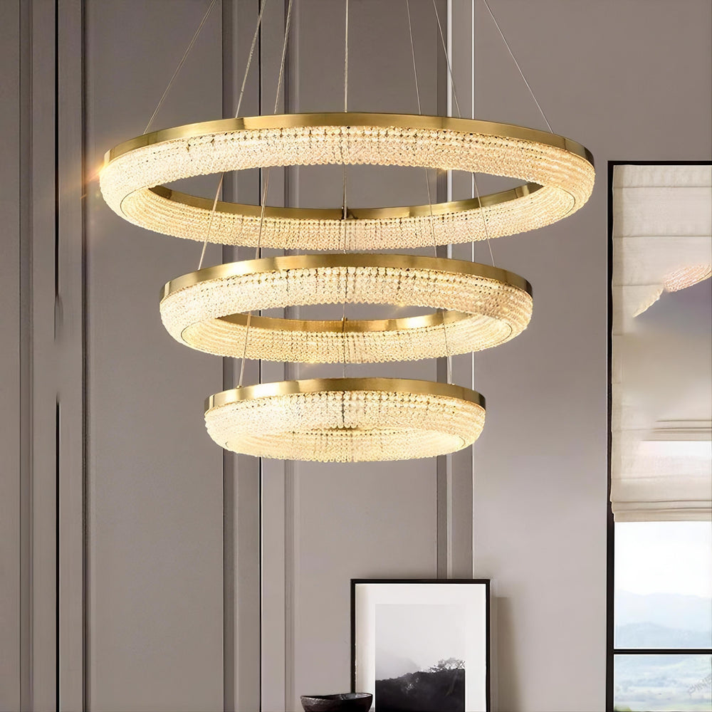 CARMEN Ring Chandelier by Lampadom - angle view