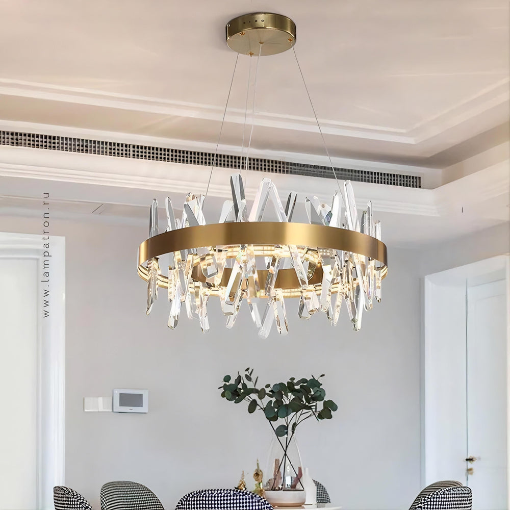 CAROLA CROSS Ring Chandelier by Lampadom - detail view