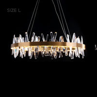 CAROLA CROSS Ring Chandelier by Lampadom - side view