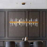 CAROLA Linear Chandelier by Lampadom - ambient shot