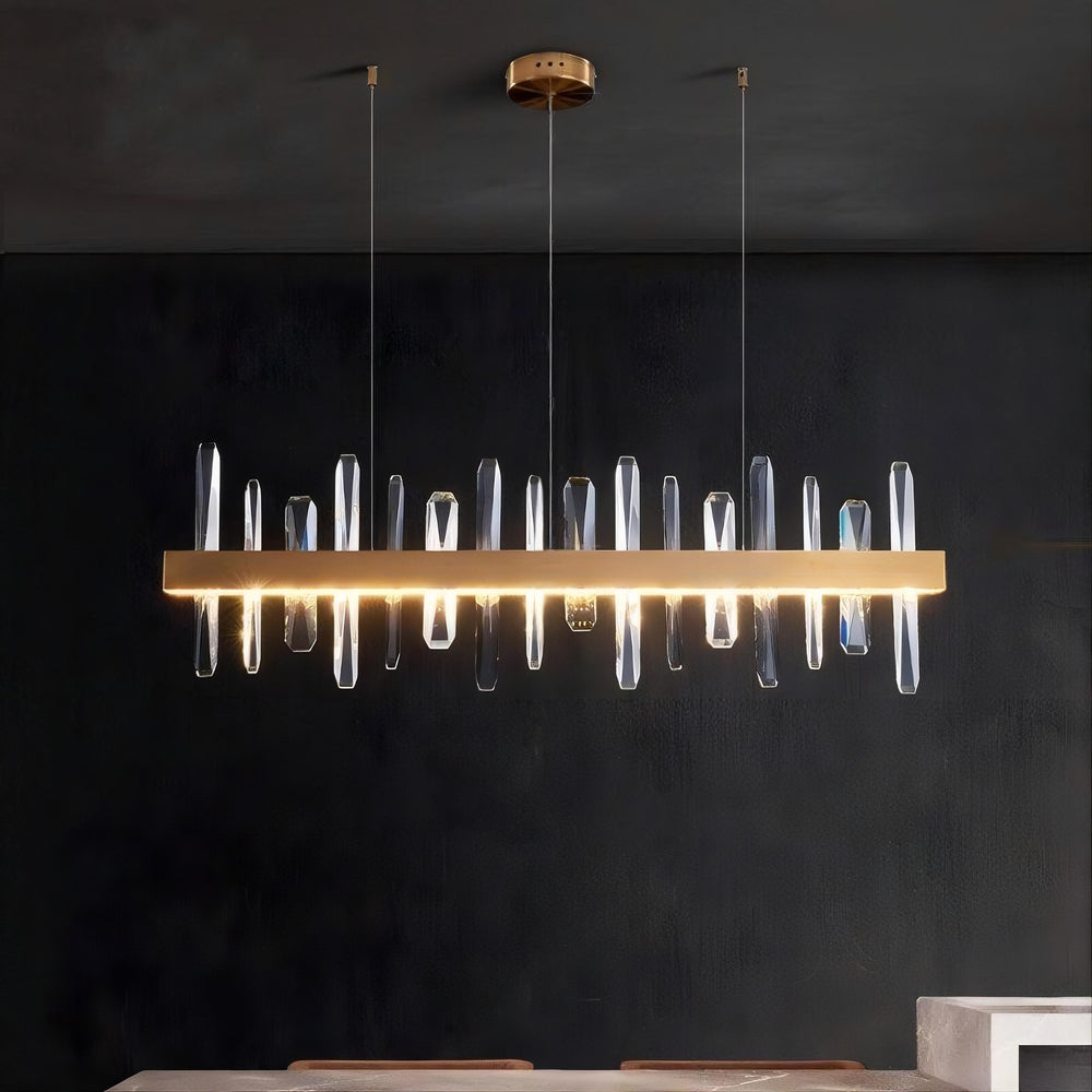 CAROLA Linear Chandelier by Lampadom - scale reference