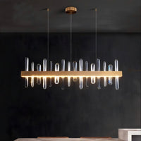 CAROLA Linear Chandelier by Lampadom - scale reference