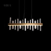 CAROLA Linear Chandelier by Lampadom - top view