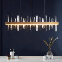 CAROLA Linear Chandelier by Lampadom - detail view