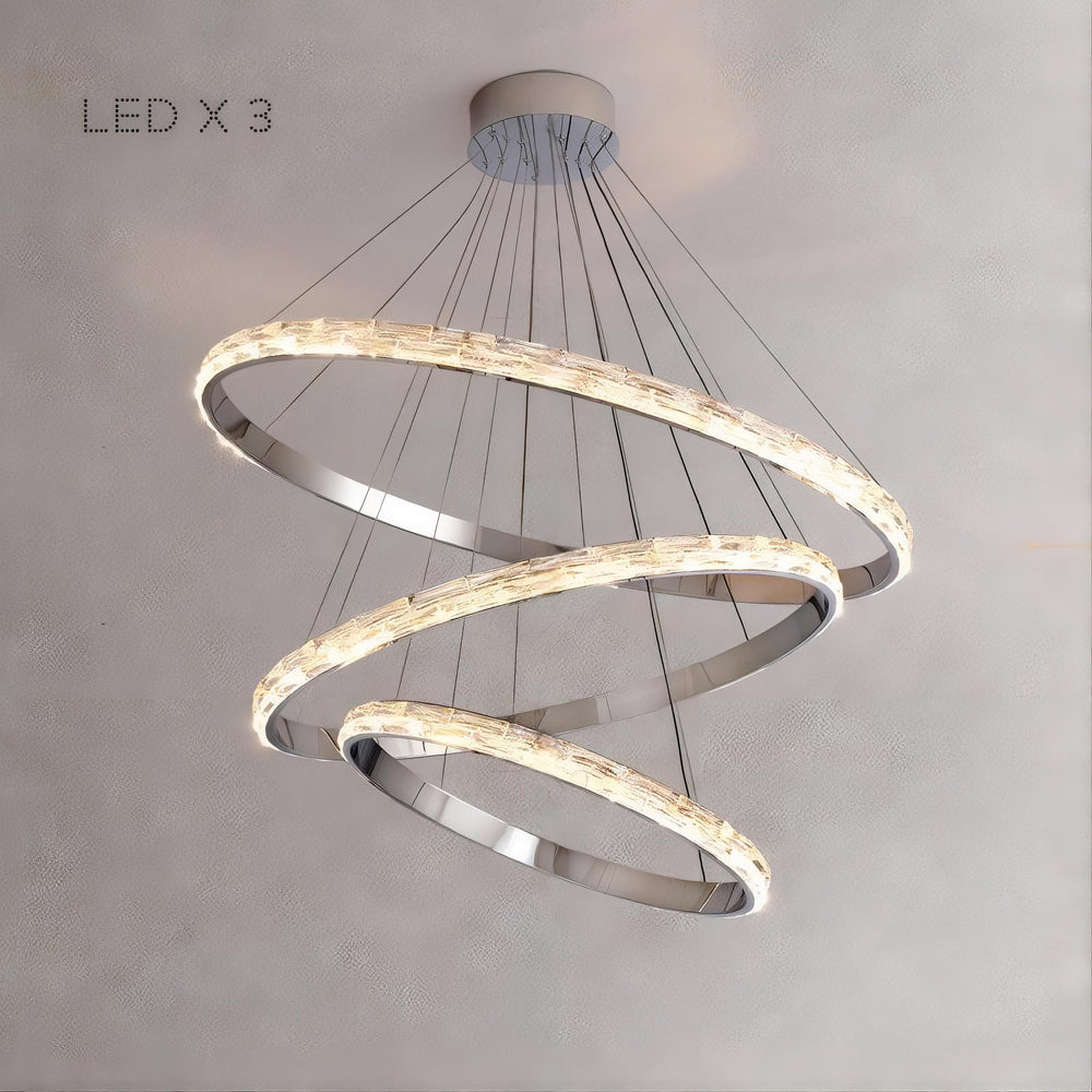 CAROLIN Ring Chandelier by Lampadom - side view