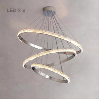 CAROLIN Ring Chandelier by Lampadom - side view