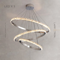 CAROLIN Ring Chandelier by Lampadom - angle view