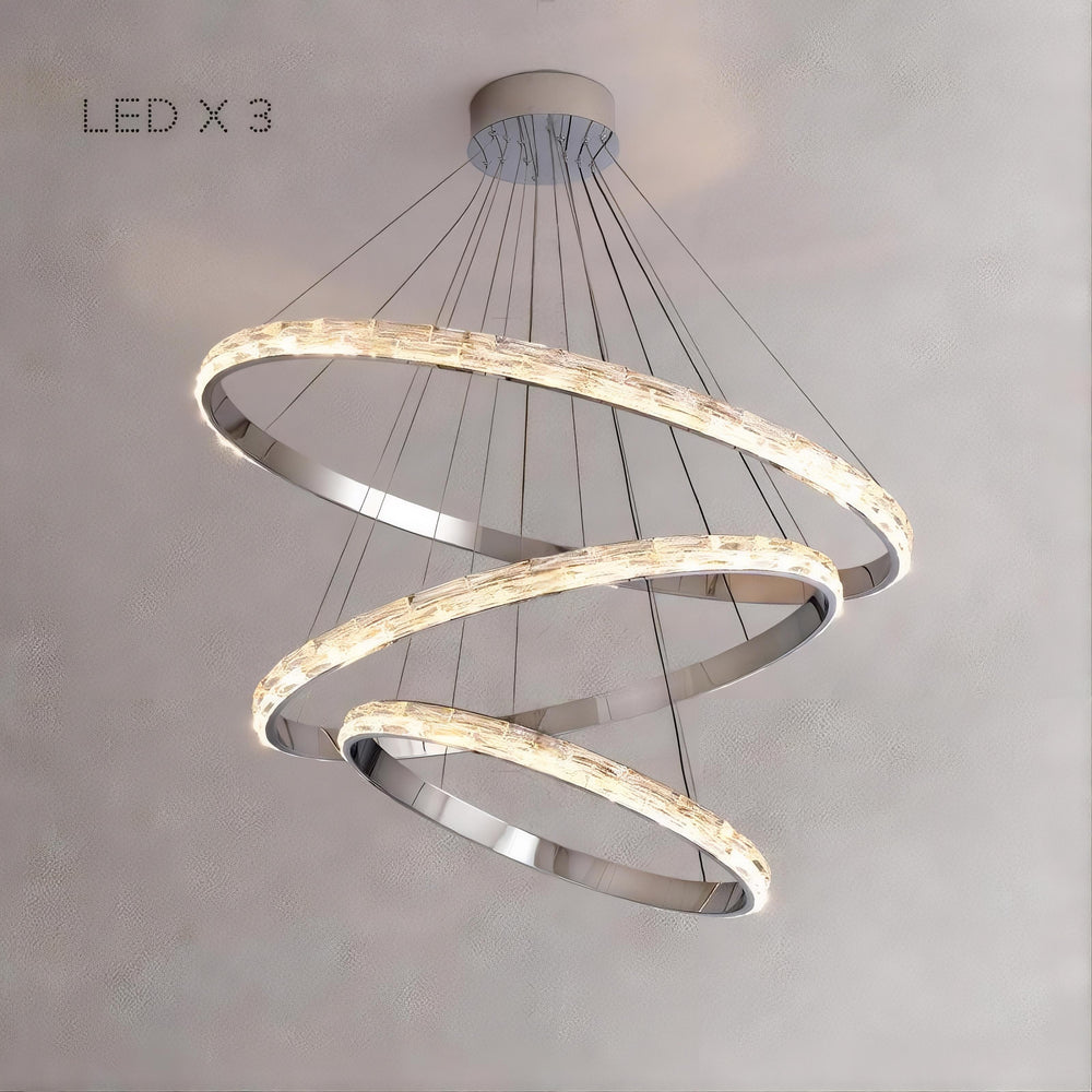 CAROLIN Ring Chandelier by Lampadom - close-up