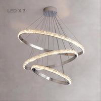CAROLIN Ring Chandelier by Lampadom - close-up