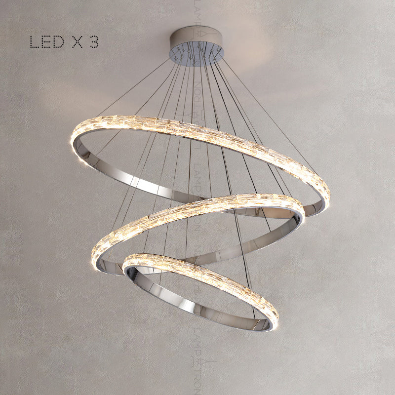 CAROLIN Ring Chandelier by Lampadom - ambient shot