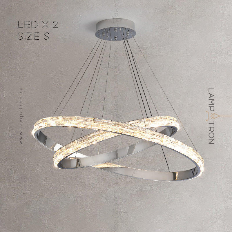 CAROLIN Ring Chandelier by Lampadom - ambient shot