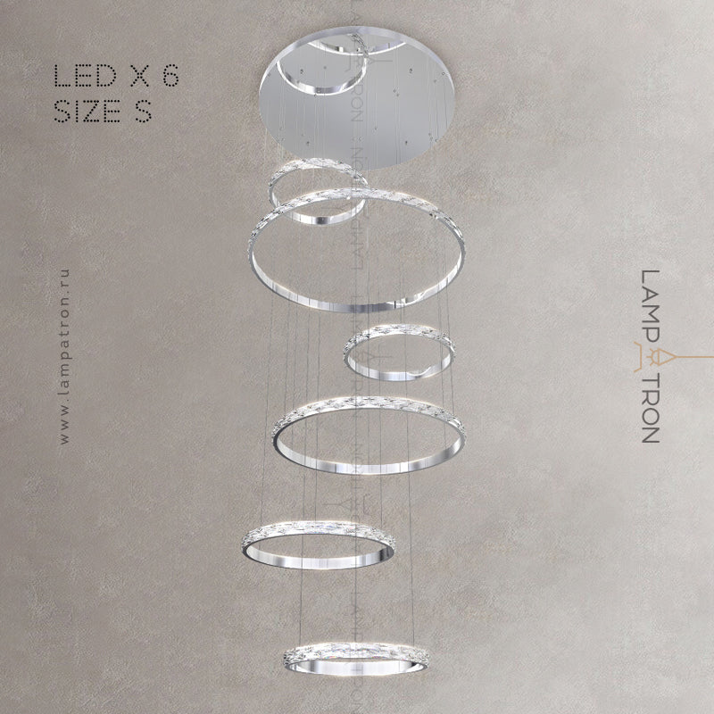 CAROLIN Ring Chandelier by Lampadom - close-up