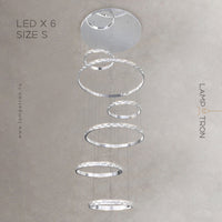 CAROLIN Ring Chandelier by Lampadom - close-up