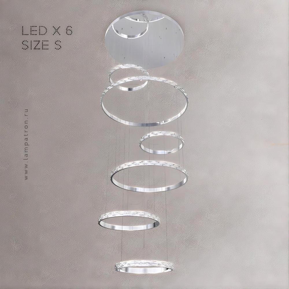 CAROLIN Ring Chandelier by Lampadom - detail view