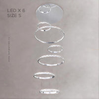 CAROLIN Ring Chandelier by Lampadom - detail view
