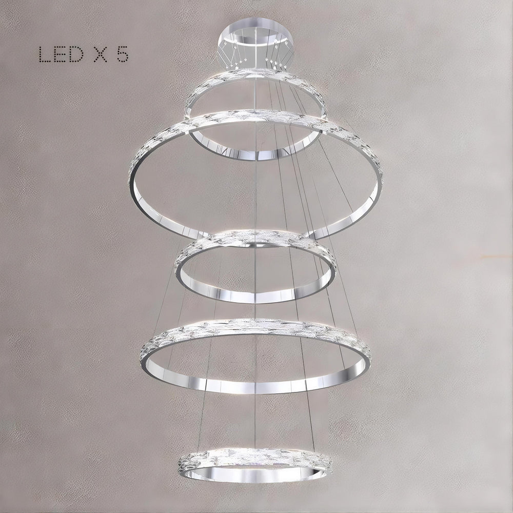 CAROLIN Ring Chandelier by Lampadom - close-up