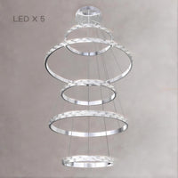 CAROLIN Ring Chandelier by Lampadom - close-up