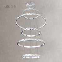 CAROLIN Ring Chandelier by Lampadom - scale reference