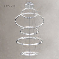 CAROLIN Ring Chandelier by Lampadom - side view