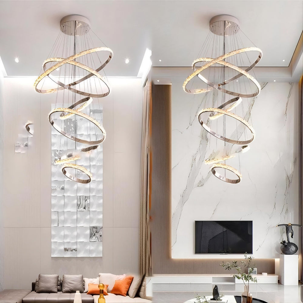CAROLIN Ring Chandelier by Lampadom - top view