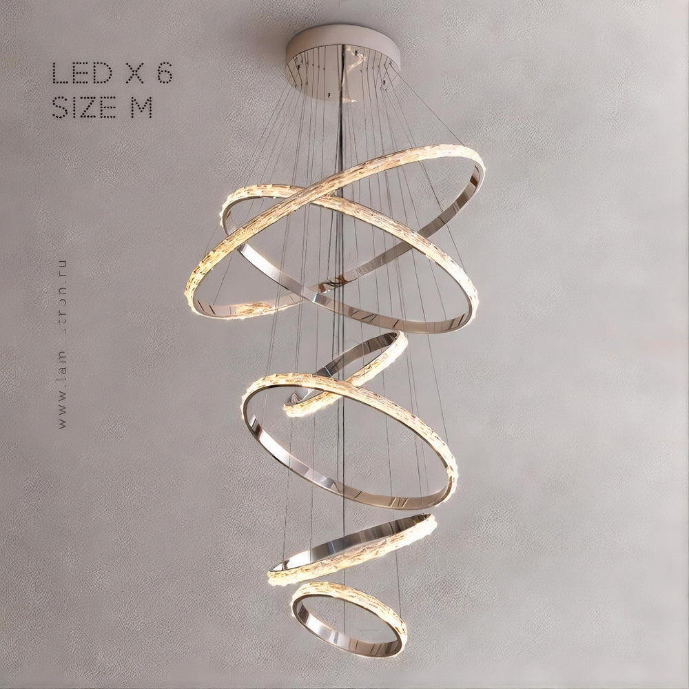 CAROLIN Ring Chandelier by Lampadom - scale reference